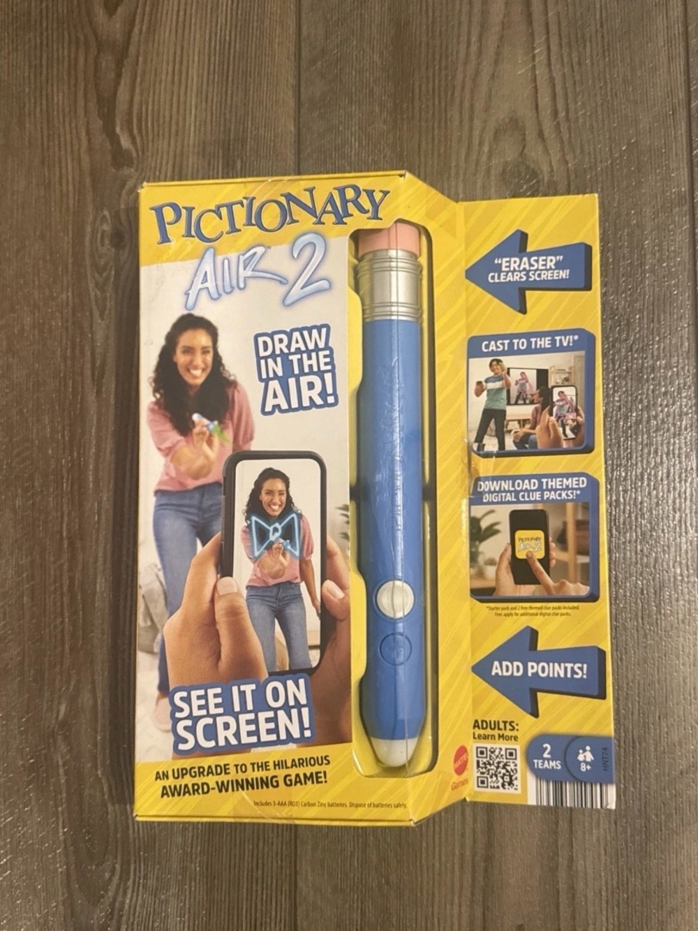 Pictionary Air 2 Drawing Game Pen - Blue & Yellow